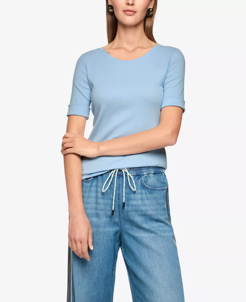 Marc Cain Additions T-shirt - Lichtblauw 2 Marc Cain Additions Marc Cain Additions T-shirt - Lichtblauw