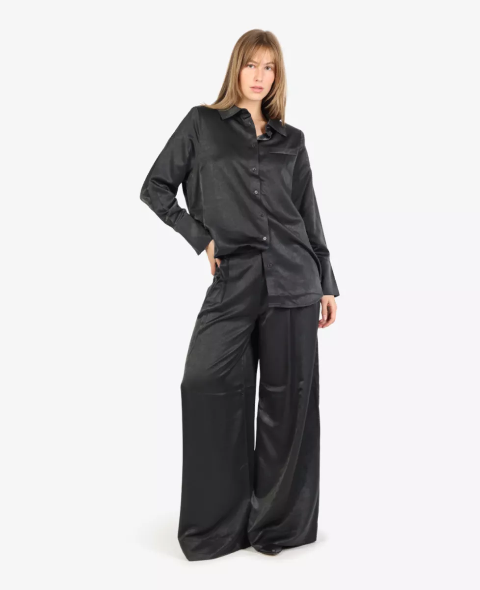 My Essential Wardrobe Blouse - Antraciet 5 My Essential Wardrobe My Essential Wardrobe Blouse - Antraciet