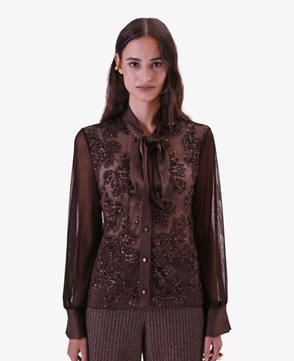 Rinascimento Blouse - Bruin 2 Rinascimento Rinascimento Blouse - Bruin