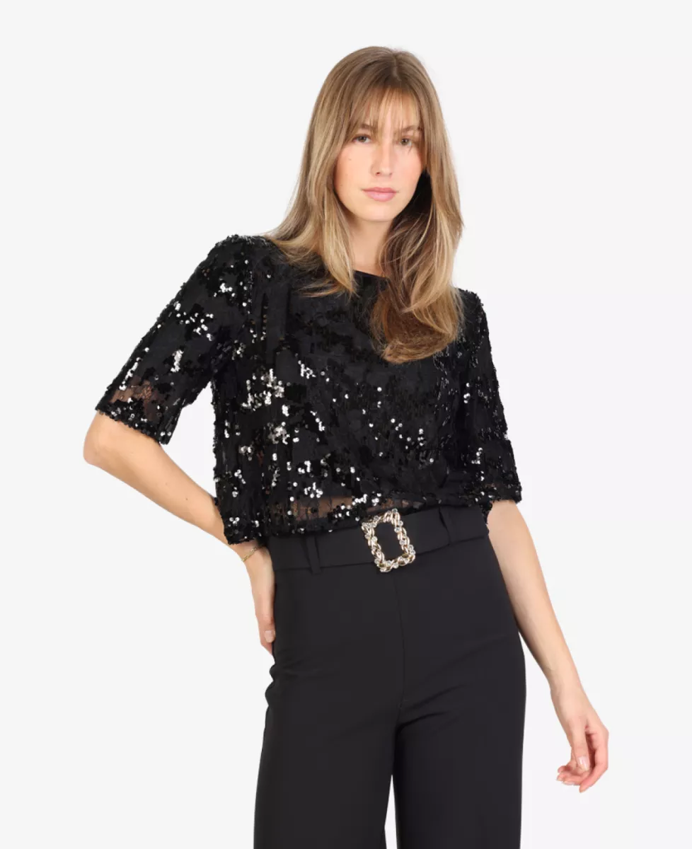 Rinascimento Blouse - Zwart 3 Rinascimento Rinascimento Blouse - Zwart