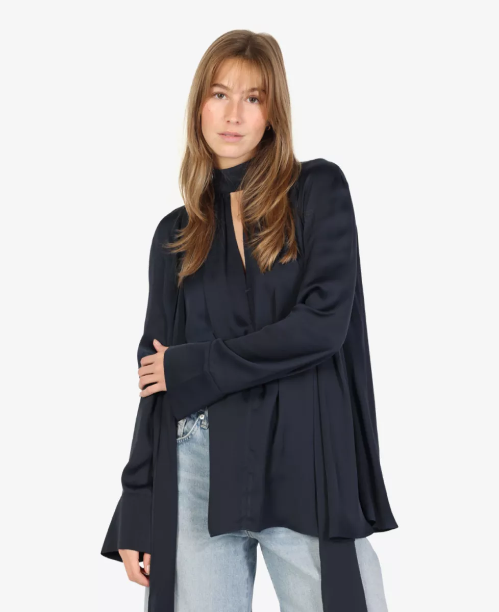 Rotate Blouse - Donkerblauw 2 Rotate Rotate Blouse - Donkerblauw
