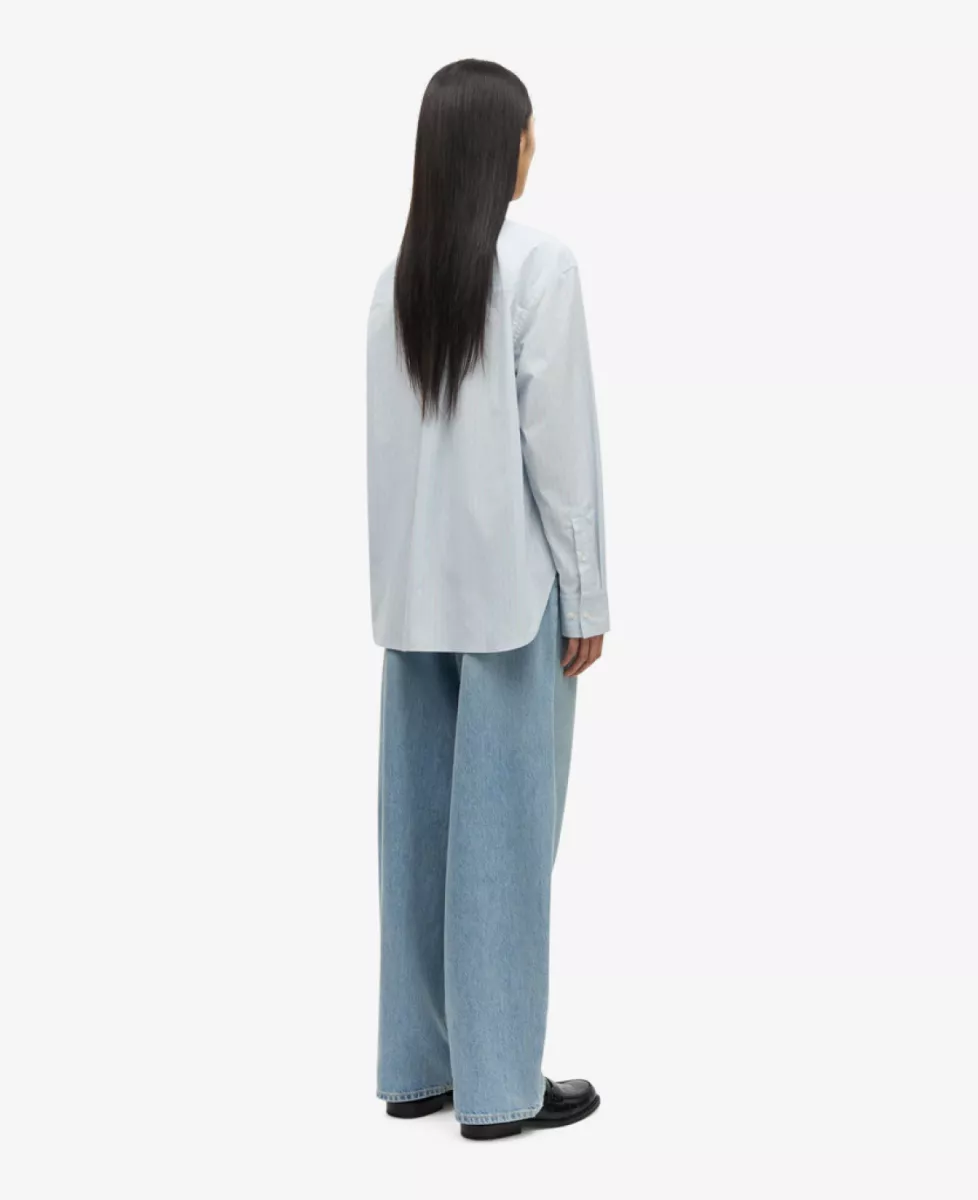 Samsoe Samsoe Blouse - Lichtblauw 5 Samsoe Samsoe Samsoe Samsoe Blouse - Lichtblauw
