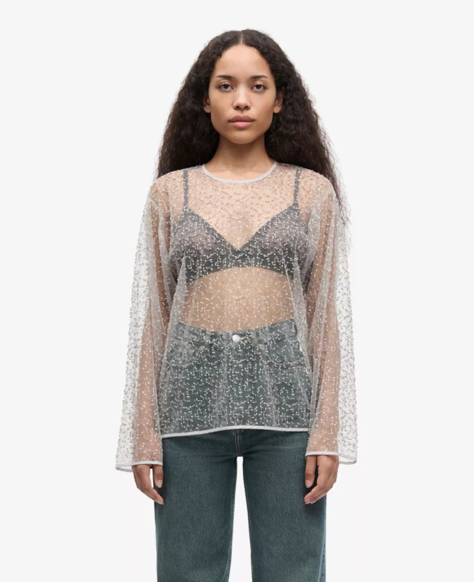 Samsoe Samsoe Blouse - Zilver 2 Samsoe Samsoe Samsoe Samsoe Blouse - Zilver