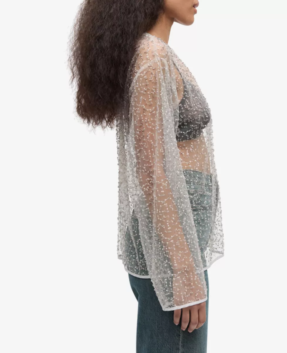 Samsoe Samsoe Blouse - Zilver 4 Samsoe Samsoe Samsoe Samsoe Blouse - Zilver