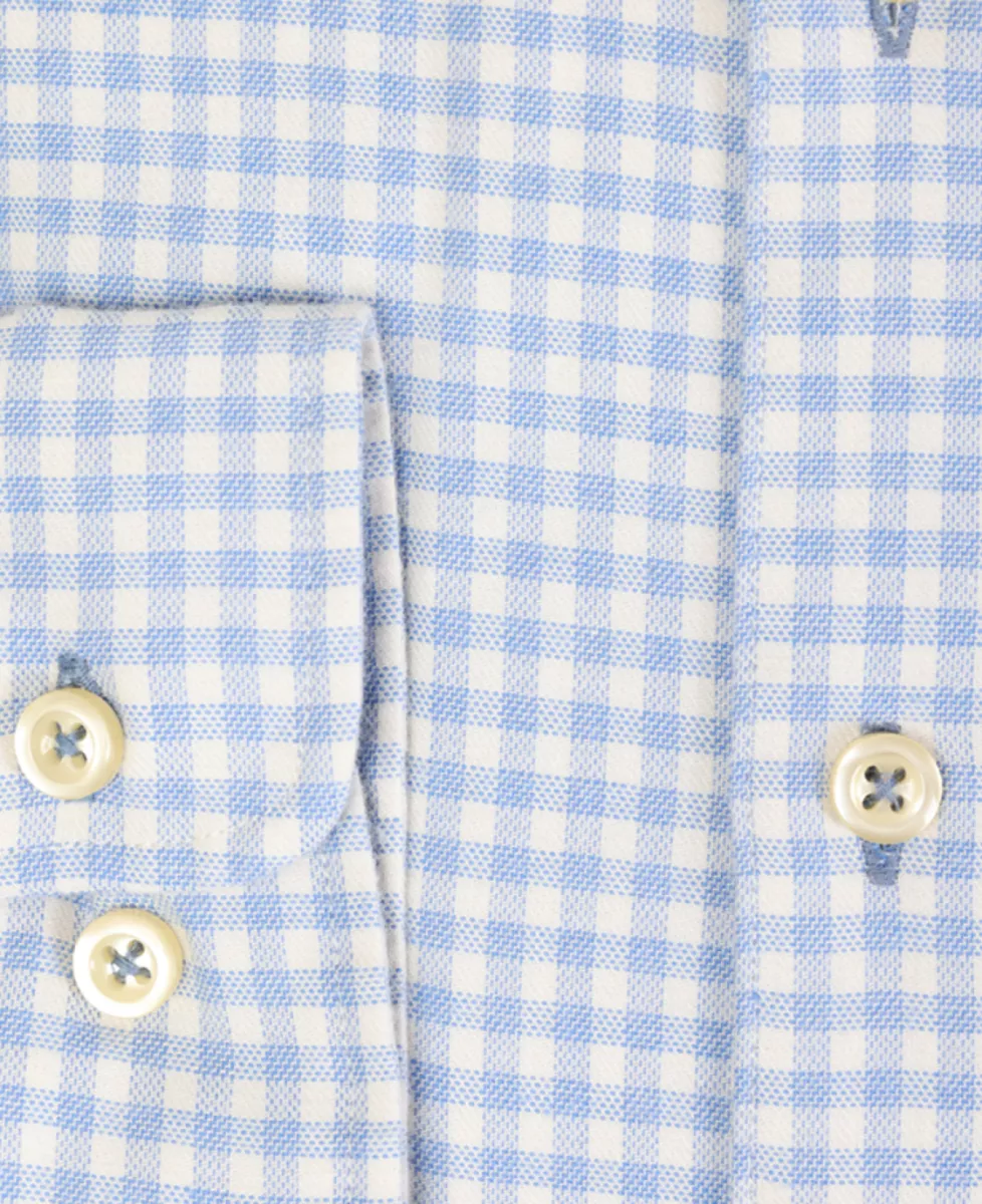 Seven Dials overhemden Damon 021 ruit flanel Blauw 2 Seven Dials Seven Dials overhemden Damon 021 ruit flanel Blauw