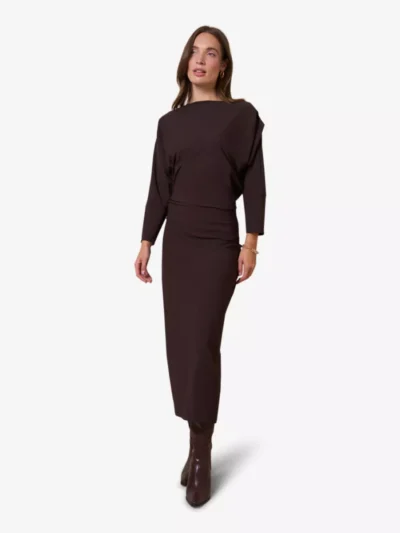 Studio Anneloes Studio Anneloes Jurk - Donkerbruin