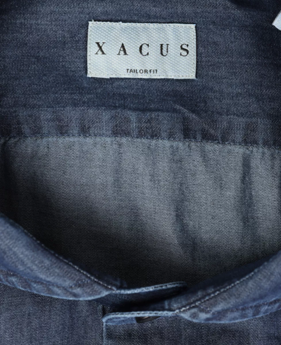 Xacus Shirt Denim - Donkerblauw 3 Xacus Xacus Shirt Denim - Donkerblauw