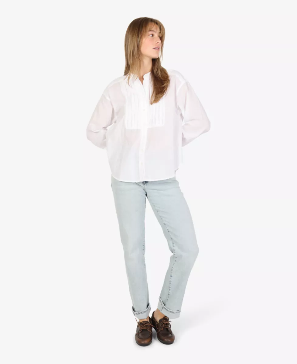 Xirena Blouse - Wit 4 Xirena Xirena Blouse - Wit