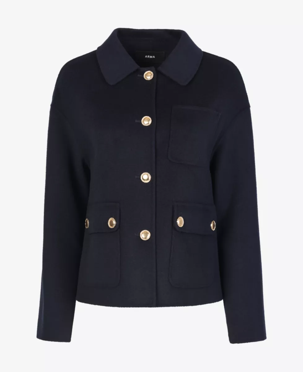 Arma Mantel - Donkerblauw 1 Arma Arma Mantel - Donkerblauw
