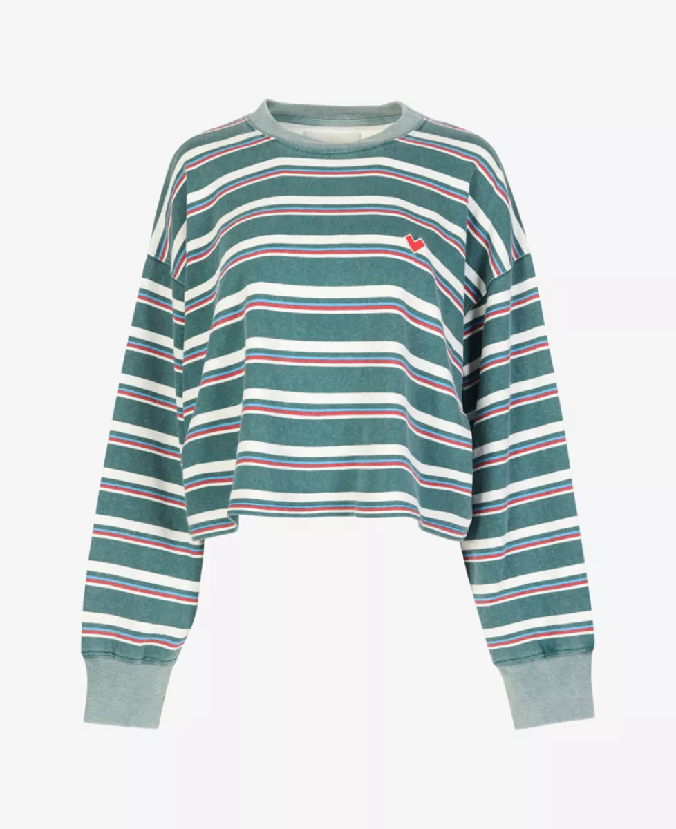 Bellerose Tshirt lm - Donkergroen 1 Bellerose Bellerose Tshirt lm - Donkergroen