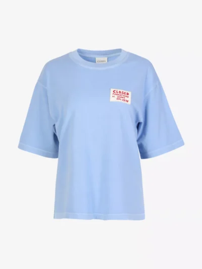Closed Closed T-shirt - Lichtblauw