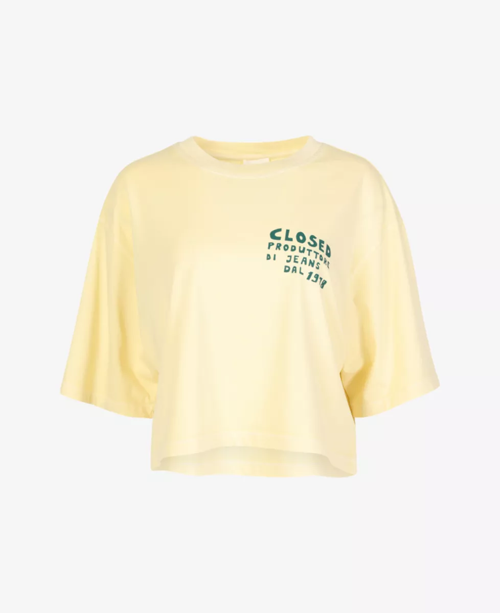 Closed T-shirt - Lichtgeel 1 Closed Closed T-shirt - Lichtgeel