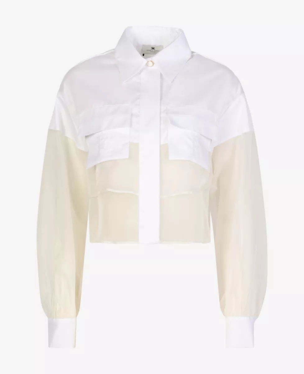 Elisabetta Franchi Blouse - Ecru 1 Elisabetta Franchi Elisabetta Franchi Blouse - Ecru