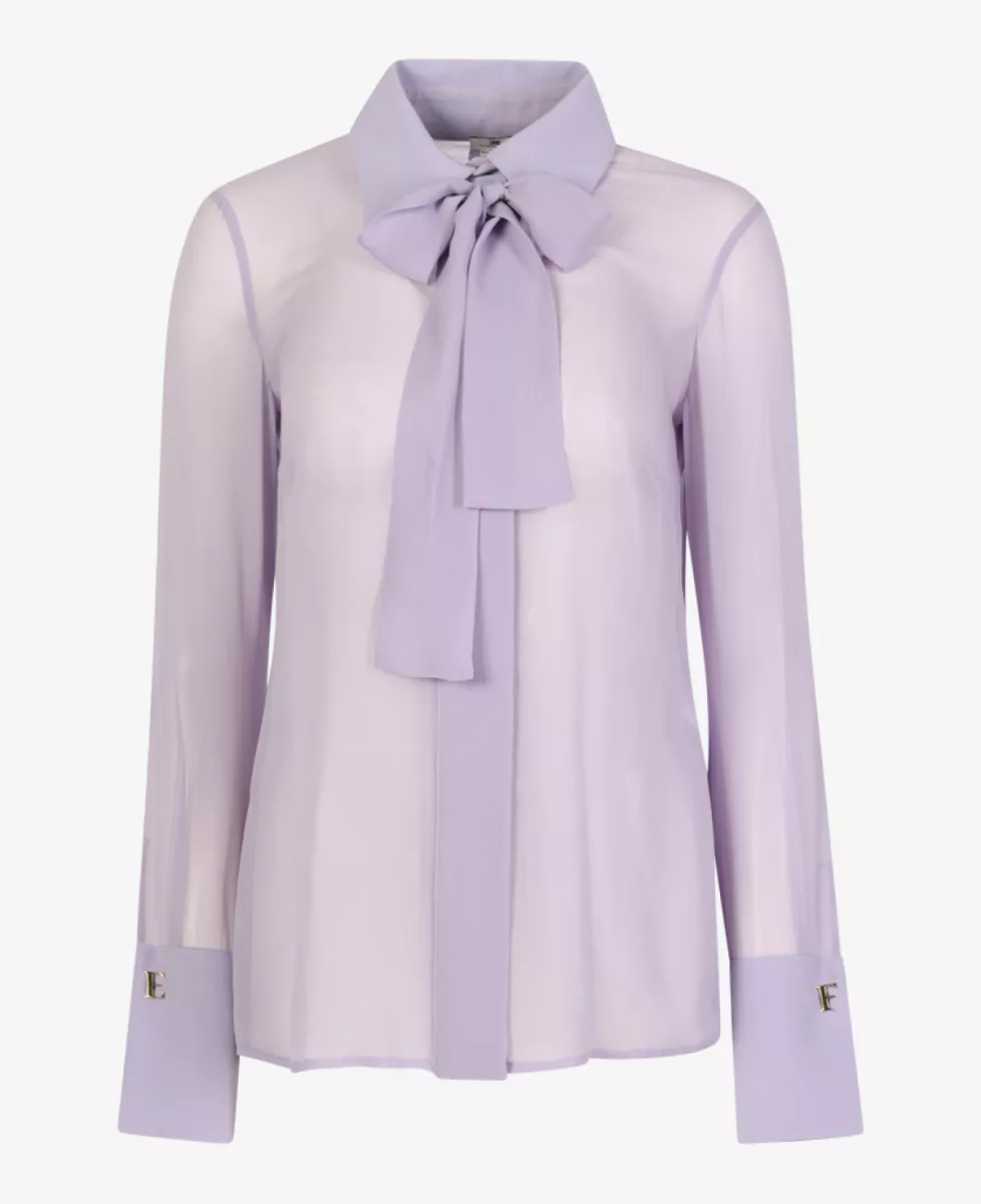 Elisabetta Franchi Blouse - Lila 1 Elisabetta Franchi Elisabetta Franchi Blouse - Lila
