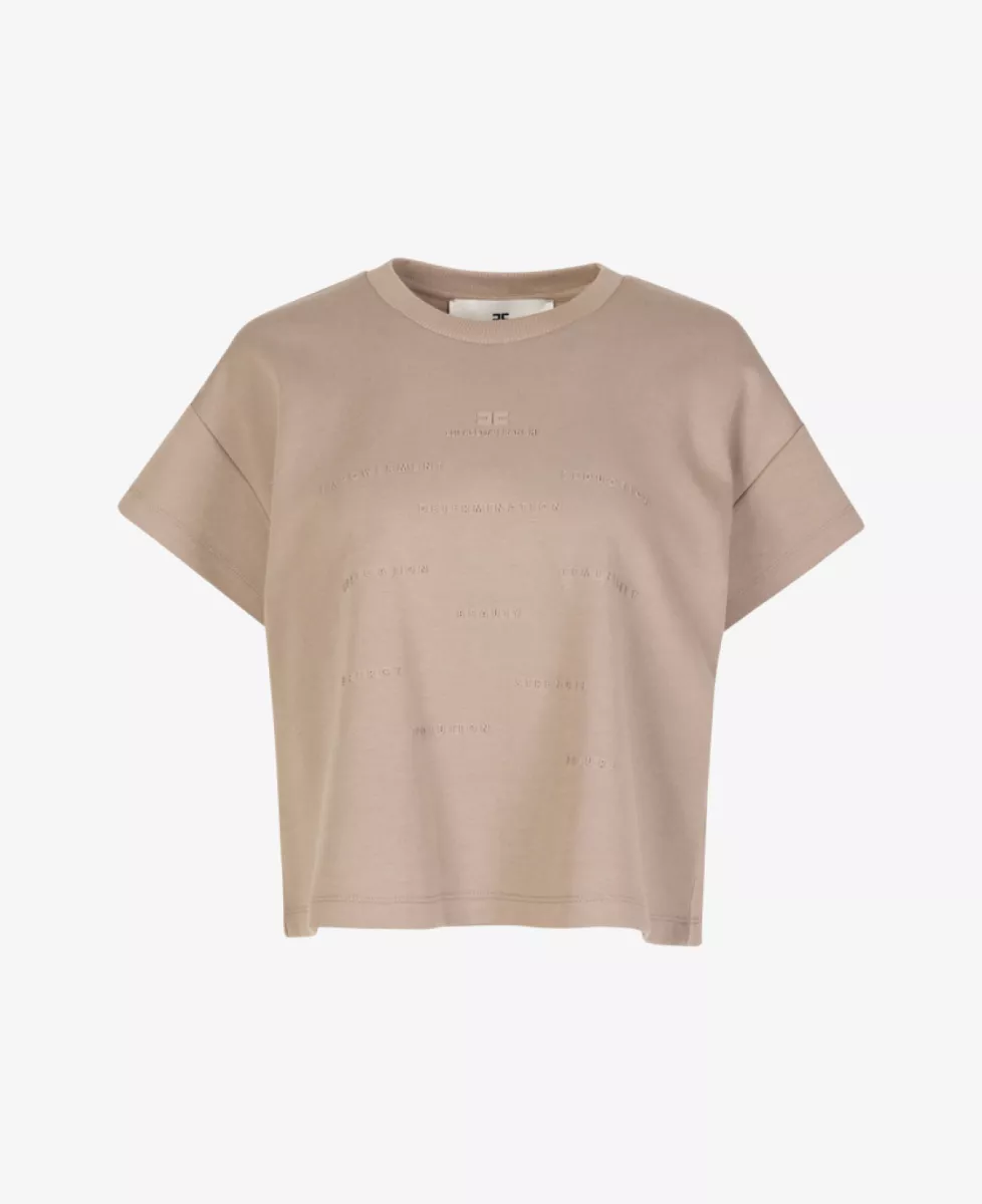 Elisabetta Franchi Tshirt - Taupe 1 Elisabetta Franchi Elisabetta Franchi Tshirt - Taupe