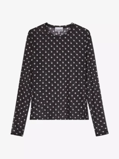 Ganni Ganni Top lm - Zwart