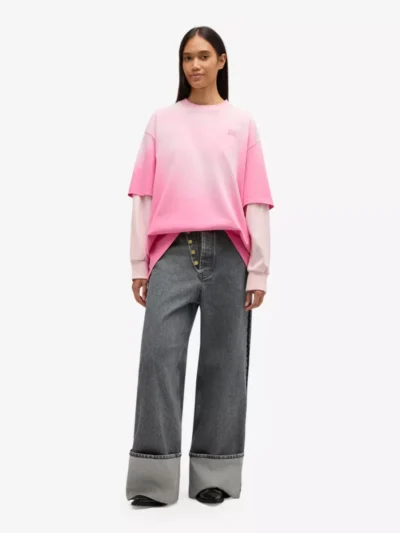 Ganni Ganni Tshirt lm - Rose