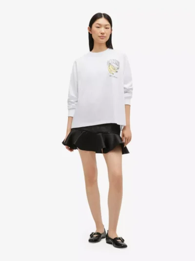 Ganni Ganni Tshirt lm - Wit