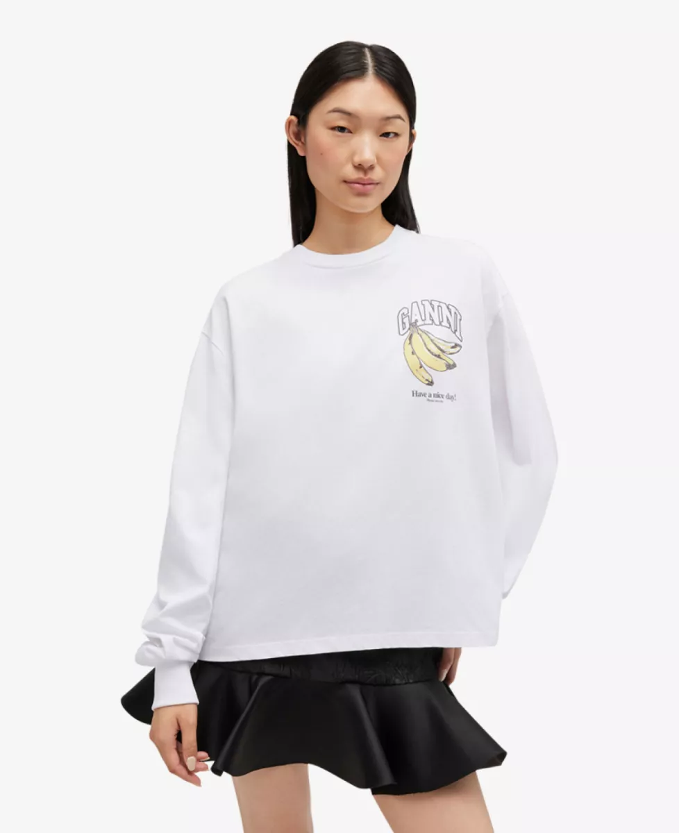 Ganni Tshirt lm - Wit 3 Ganni Ganni Tshirt lm - Wit