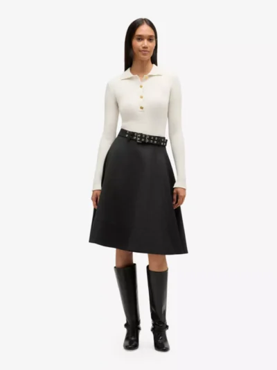 Ganni Ganni Polo lm - Ecru