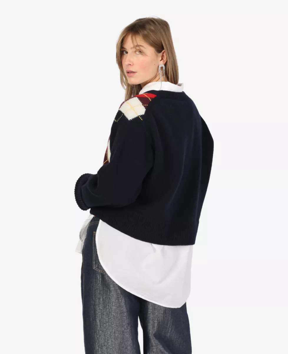 Ganni Trui - Donkerblauw 5 Ganni Ganni Trui - Donkerblauw