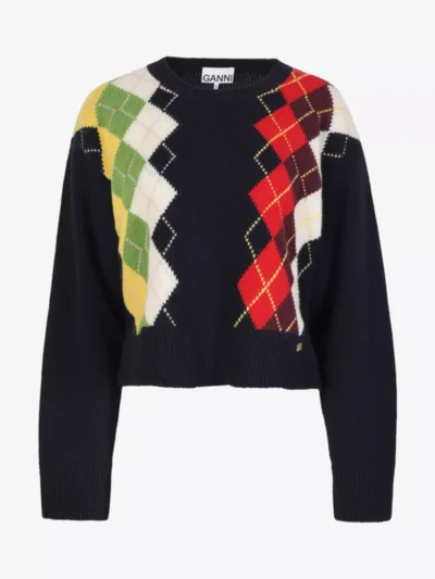 Ganni Ganni Trui - Donkerblauw