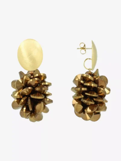 LOTT. LOTT. Oorbellen - Bruin