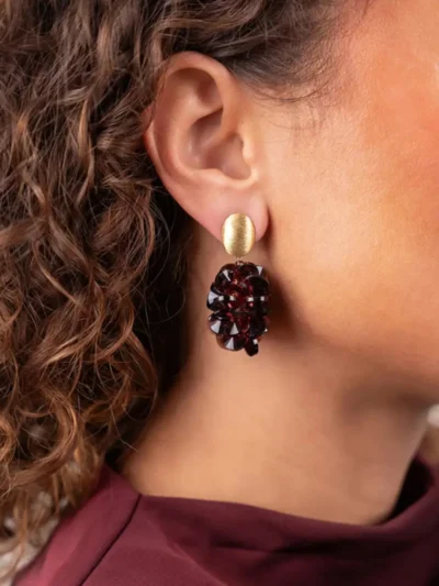 LOTT. LOTT. Oorbellen - Bordeaux