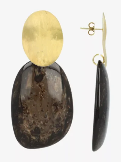 LOTT. LOTT. Oorbellen - Bruin