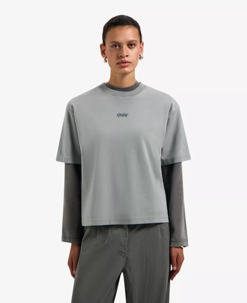 Olaf Tshirt km - Antraciet 2 Olaf Olaf Tshirt km - Antraciet