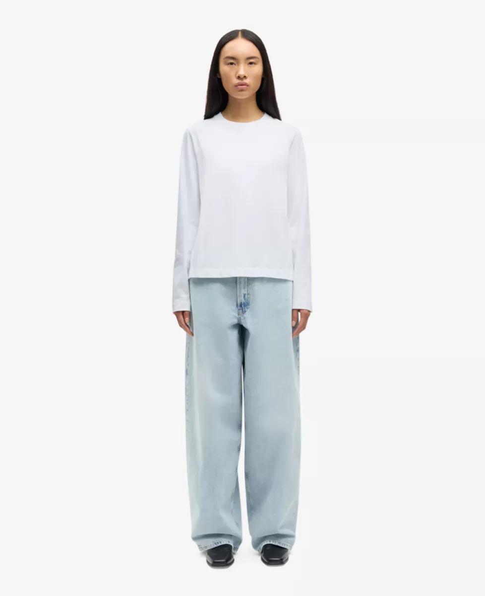 Samsoe Samsoe Tshirt lm - Wit 6 Samsoe Samsoe Samsoe Samsoe Tshirt lm - Wit