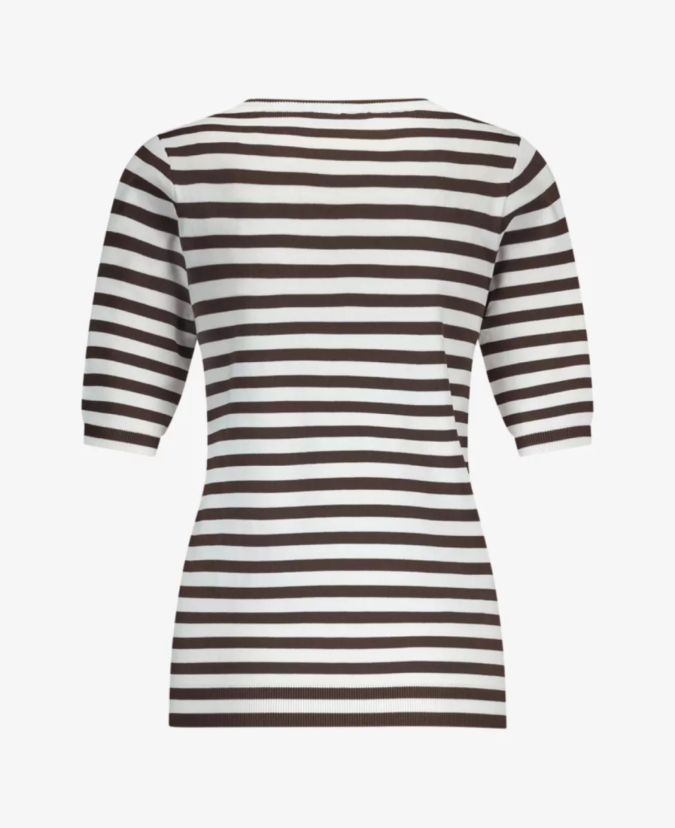 Studio Anneloes Luna ssl stripe pullover - Bruin 4 Studio Anneloes Studio Anneloes Luna ssl stripe pullover - Bruin