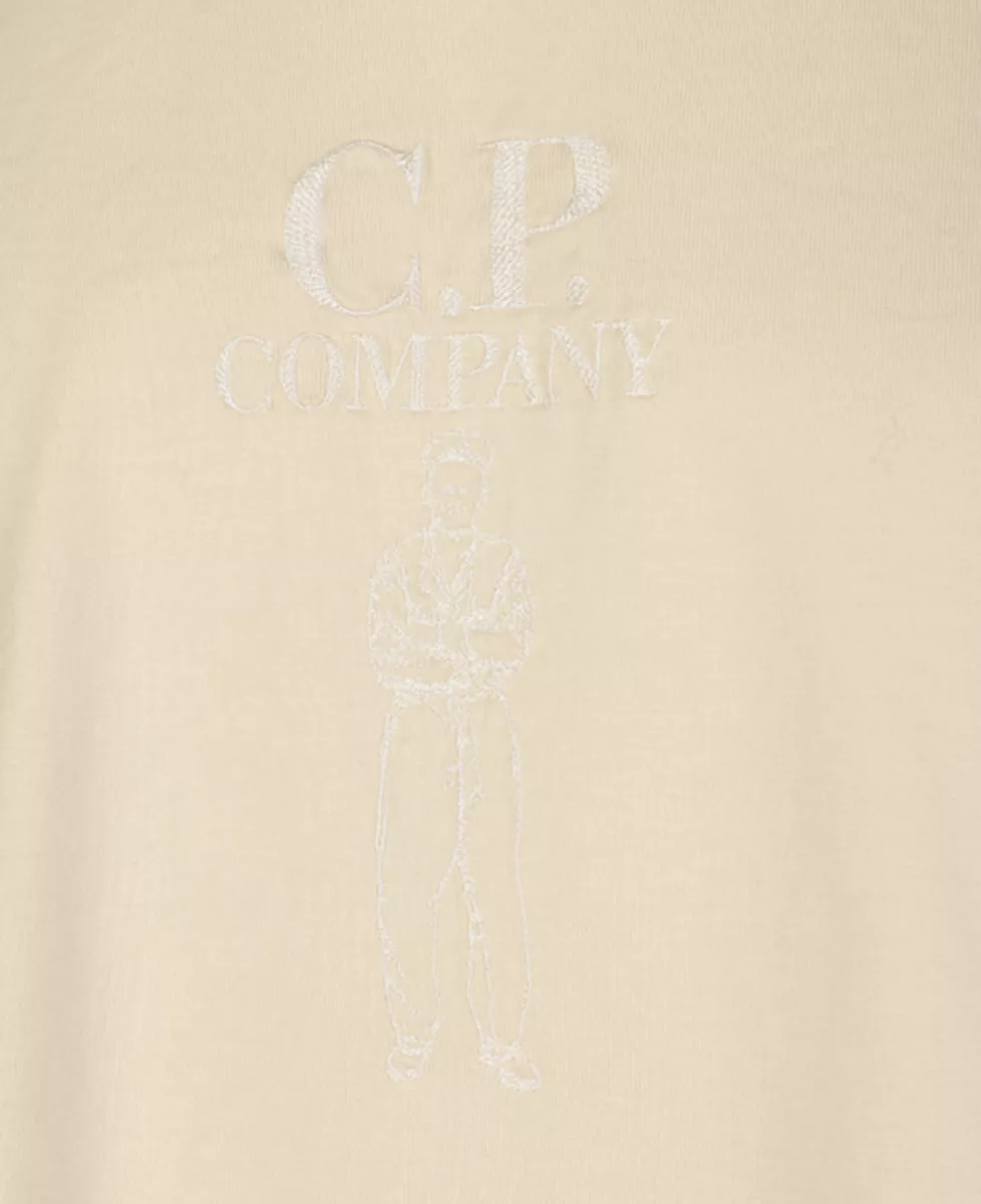 C.P. Company T-shirt - Ecru 3 C.P. Company C.P. Company T-shirt - Ecru
