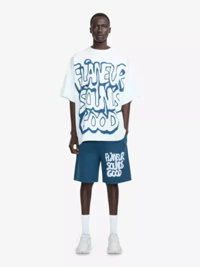 Flâneur Flâneur Sweatshort - Blauw