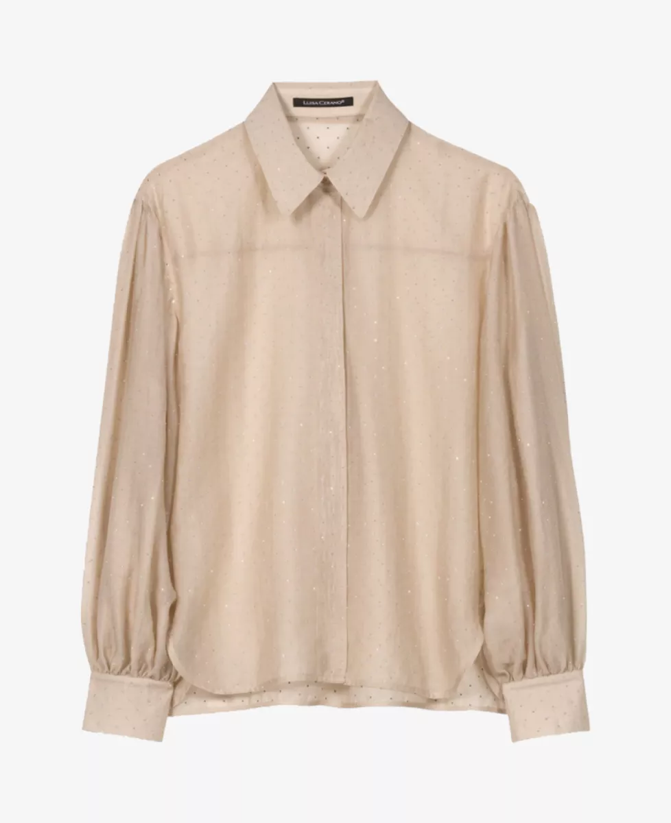 Luisa Cerano Blouse - Beige 1 Luisa Cerano Luisa Cerano Blouse - Beige