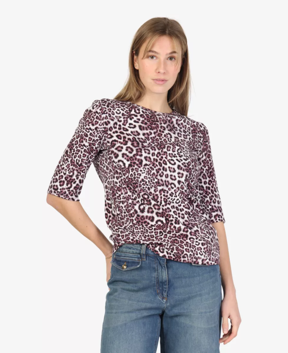 Marc Cain Remix+R T-shirt - Bordeaux 2 Marc Cain Remix+R Marc Cain Remix+R T-shirt - Bordeaux