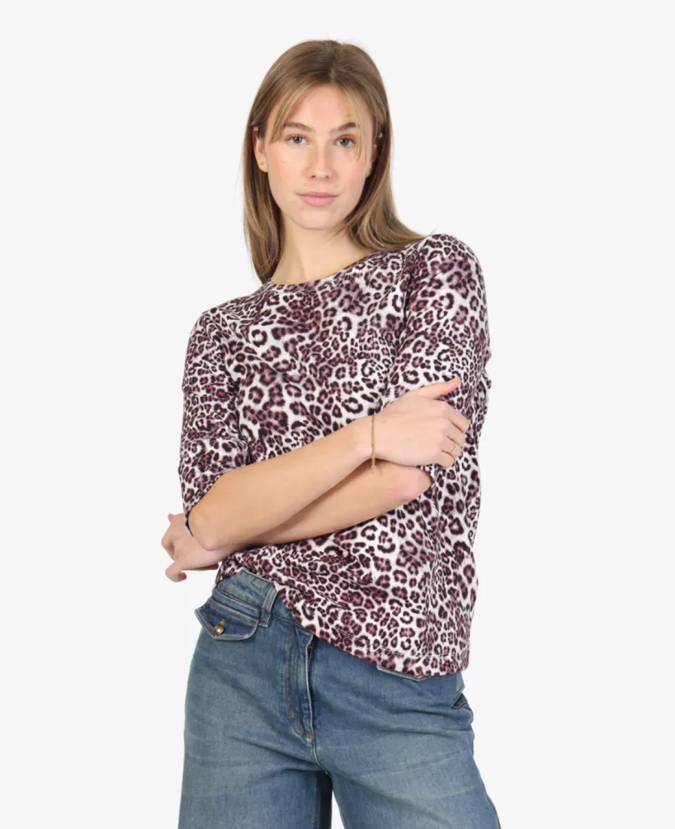 Marc Cain Remix+R T-shirt - Bordeaux 4 Marc Cain Remix+R Marc Cain Remix+R T-shirt - Bordeaux