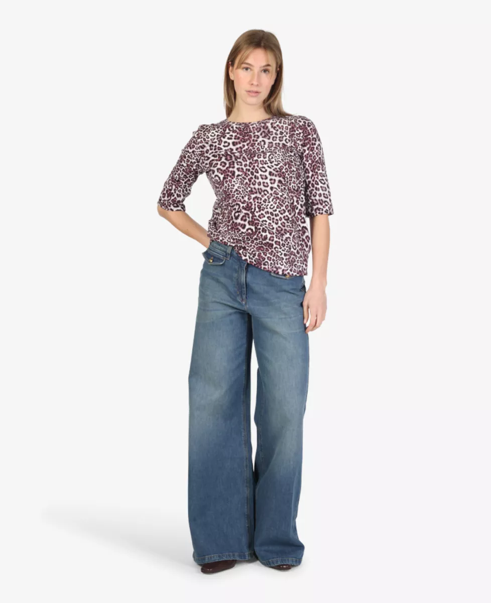 Marc Cain Remix+R T-shirt - Bordeaux 1 Marc Cain Remix+R Marc Cain Remix+R T-shirt - Bordeaux