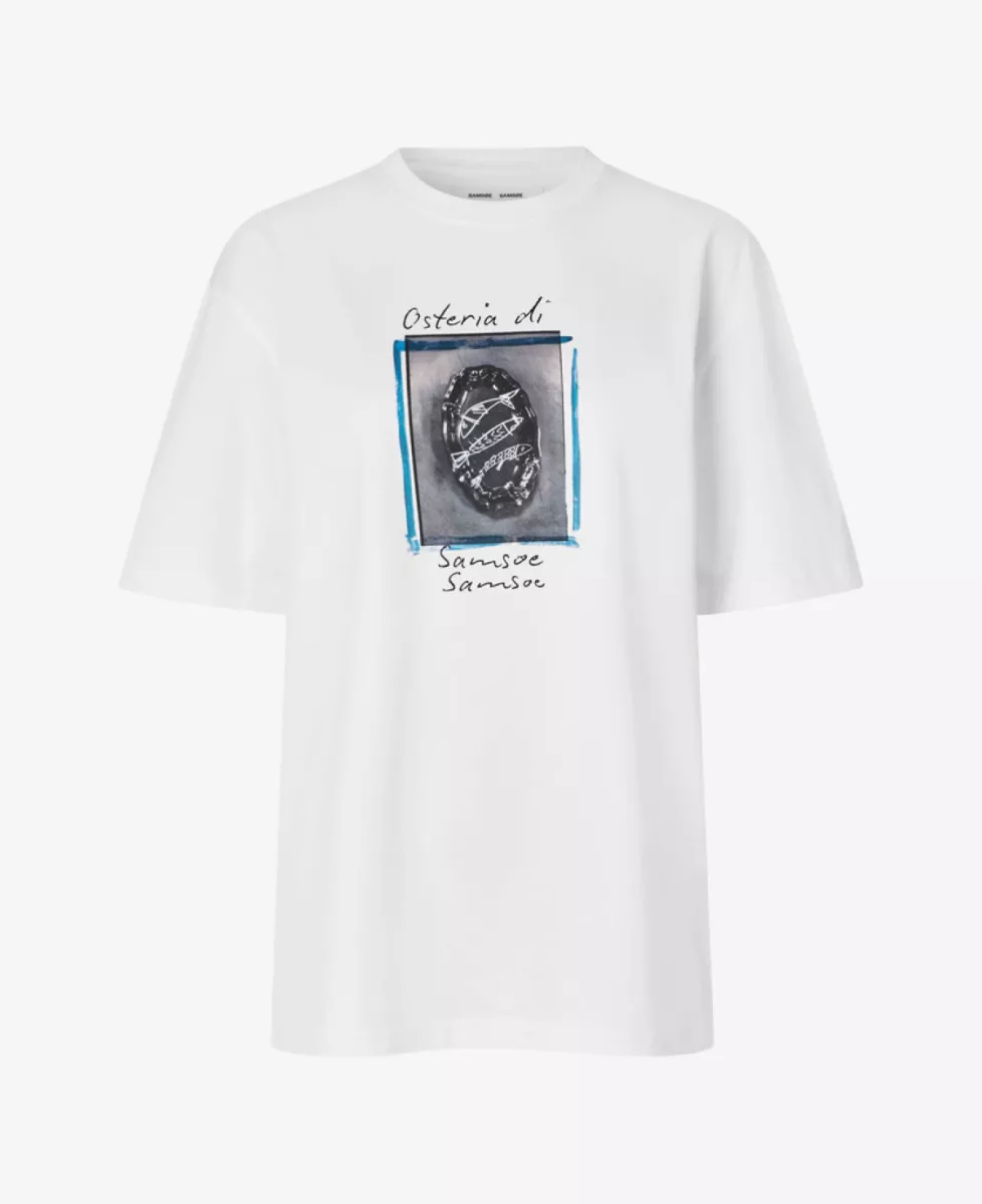 Samsoe Samsoe Tshirt - Wit 1 Samsoe Samsoe Samsoe Samsoe Tshirt - Wit