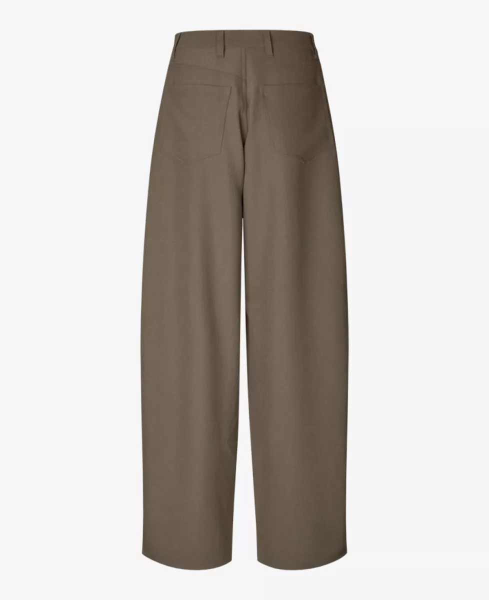 Samsoe Samsoe Broek - Donkerbruin 5 Samsoe Samsoe Samsoe Samsoe Broek - Donkerbruin