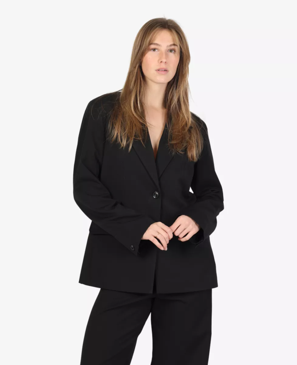 Samsoe Samsoe Blazer - Zwart 2 Samsoe Samsoe Samsoe Samsoe Blazer - Zwart