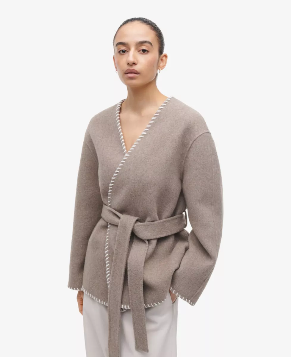 Studio AR Kimono - Taupe 3 Studio AR Studio AR Kimono - Taupe