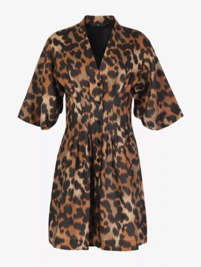 With Black With Black Jurk - Bruin