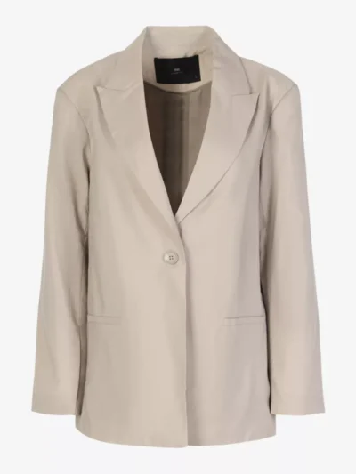 With Black With Black Blazer - Zand