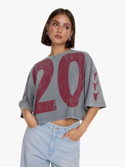 Alix The Label Alix The Label Tshirt km - Lichtgrijs