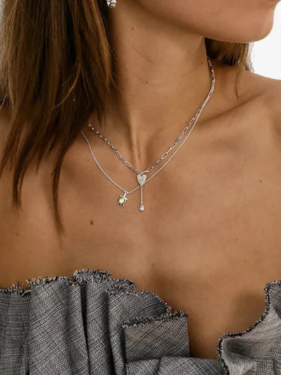 Anna + Nina Anna + Nina Ketting - Silver