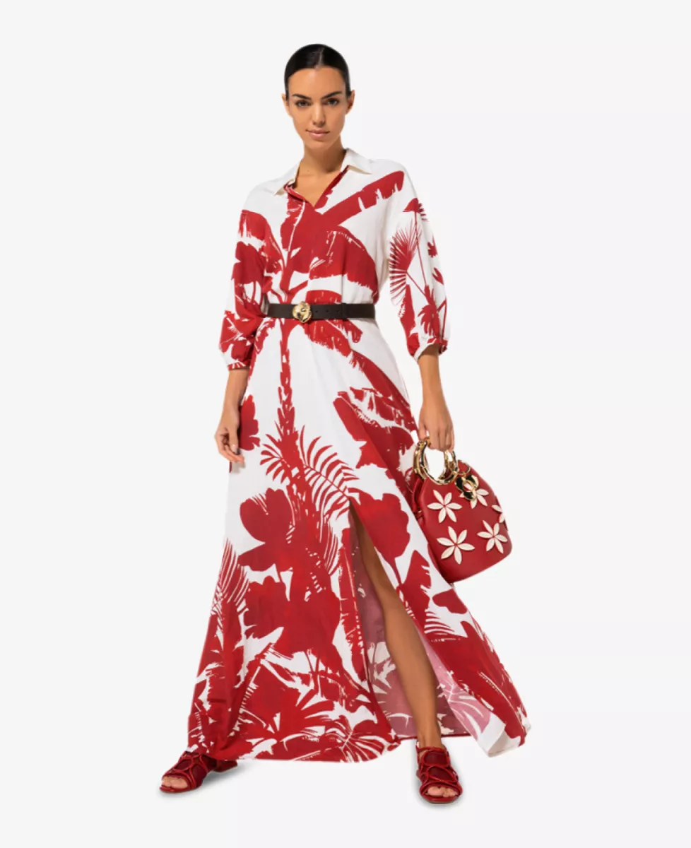 Caroline Biss Jurk - Rood 2 Caroline Biss Caroline Biss Jurk - Rood