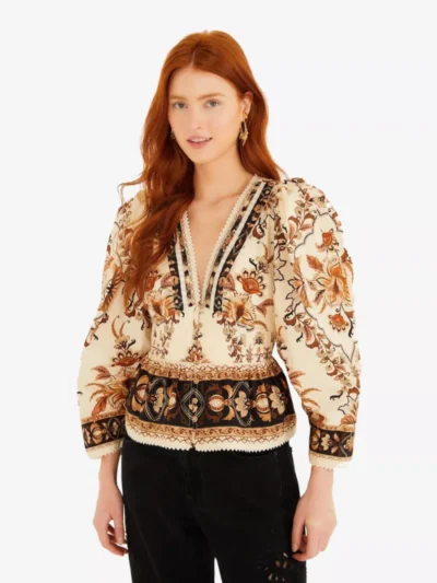 Farm Rio Farm Rio Blouse - Zand