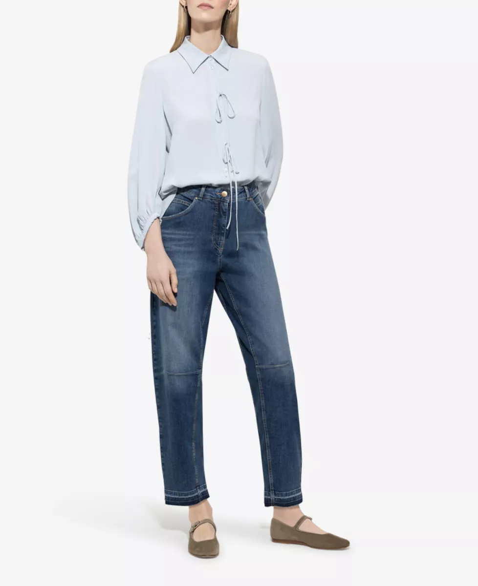 Luisa Cerano Bluse aus Seiden-Mix - Lichtblauw 2 Luisa Cerano Luisa Cerano Bluse aus Seiden-Mix - Lichtblauw