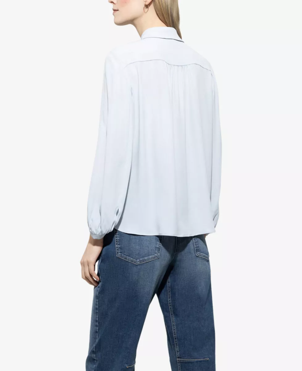 Luisa Cerano Bluse aus Seiden-Mix - Lichtblauw 4 Luisa Cerano Luisa Cerano Bluse aus Seiden-Mix - Lichtblauw